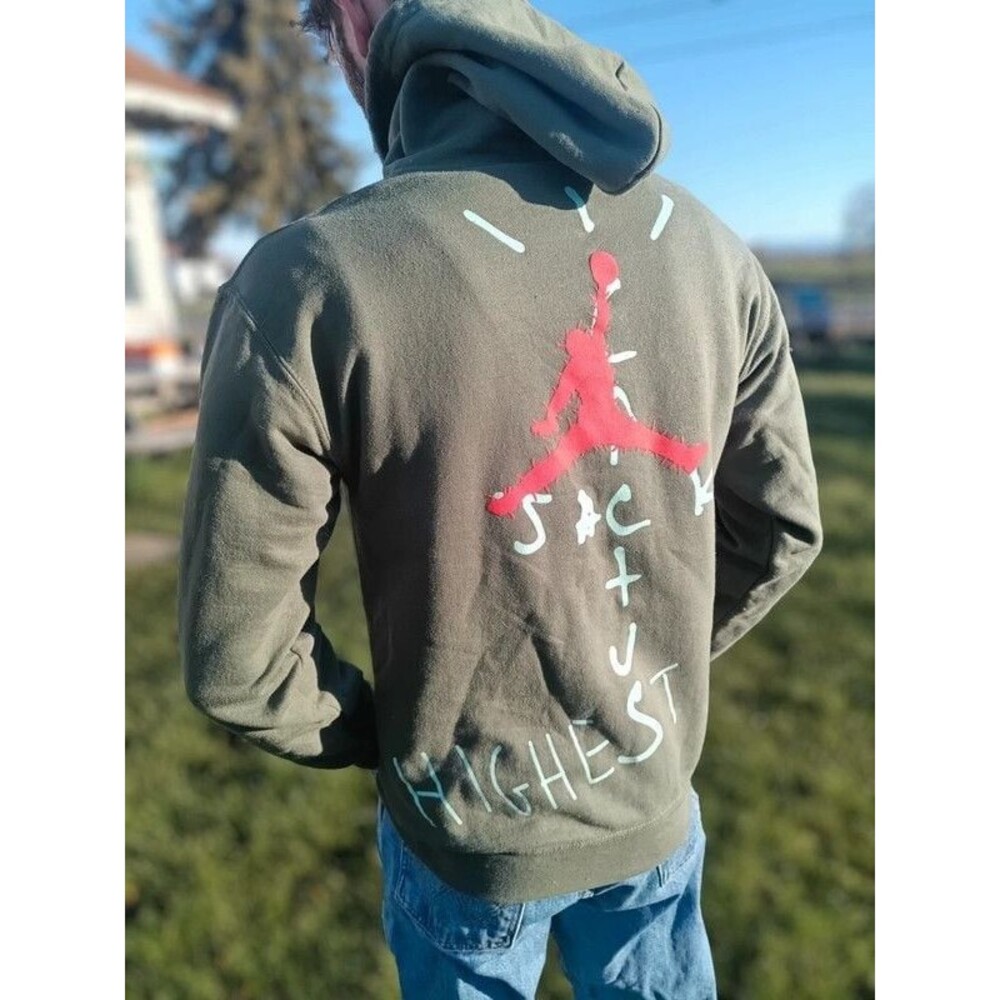 Authentic Travis Scott x Air Jordan Highest In The Room Hoodie Small